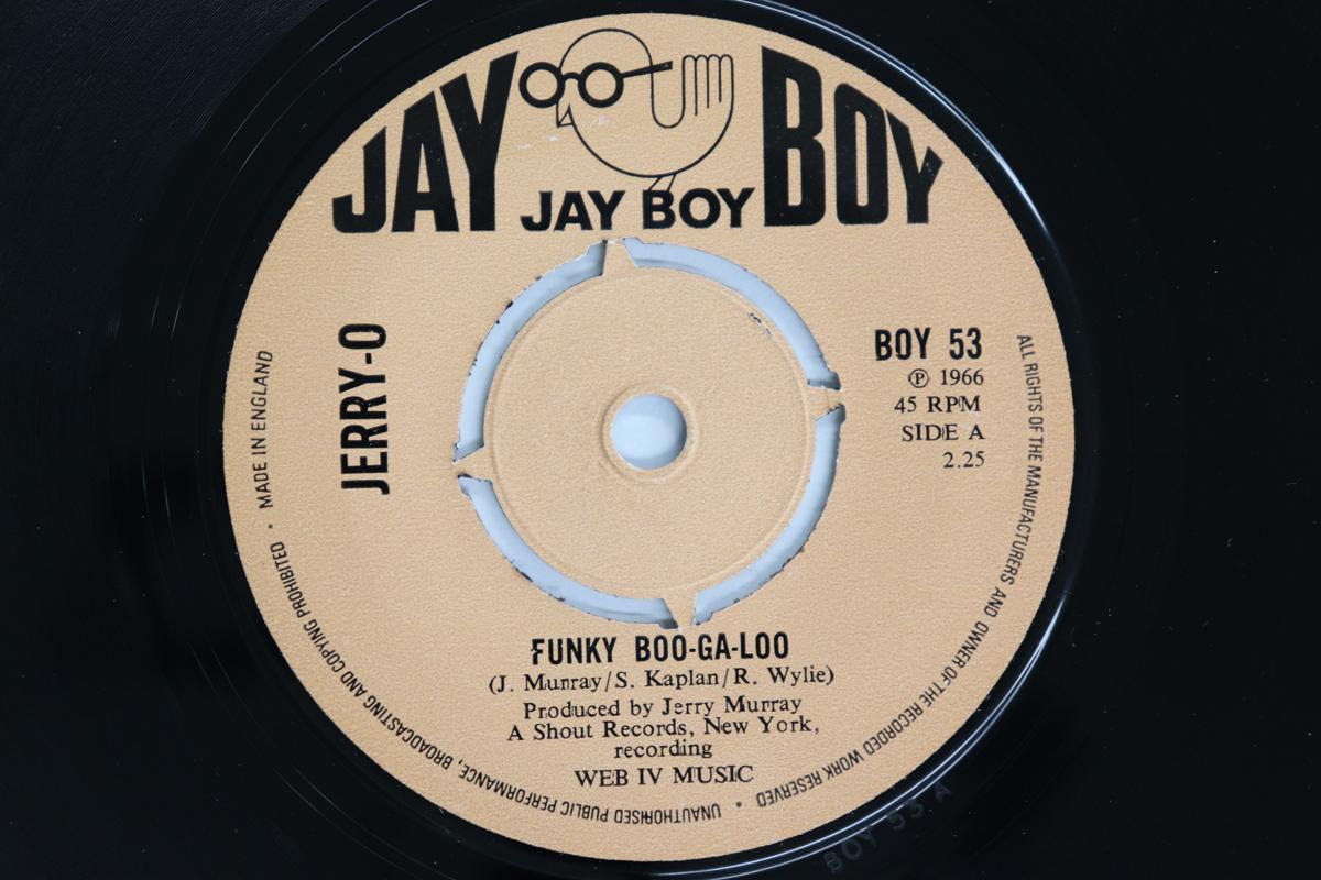 

7-дюймовая пластинка JERRY-O - Funky Boo-ga-loo BOY53 JAY BOY 1971 UK Соул/Фанк Б/У