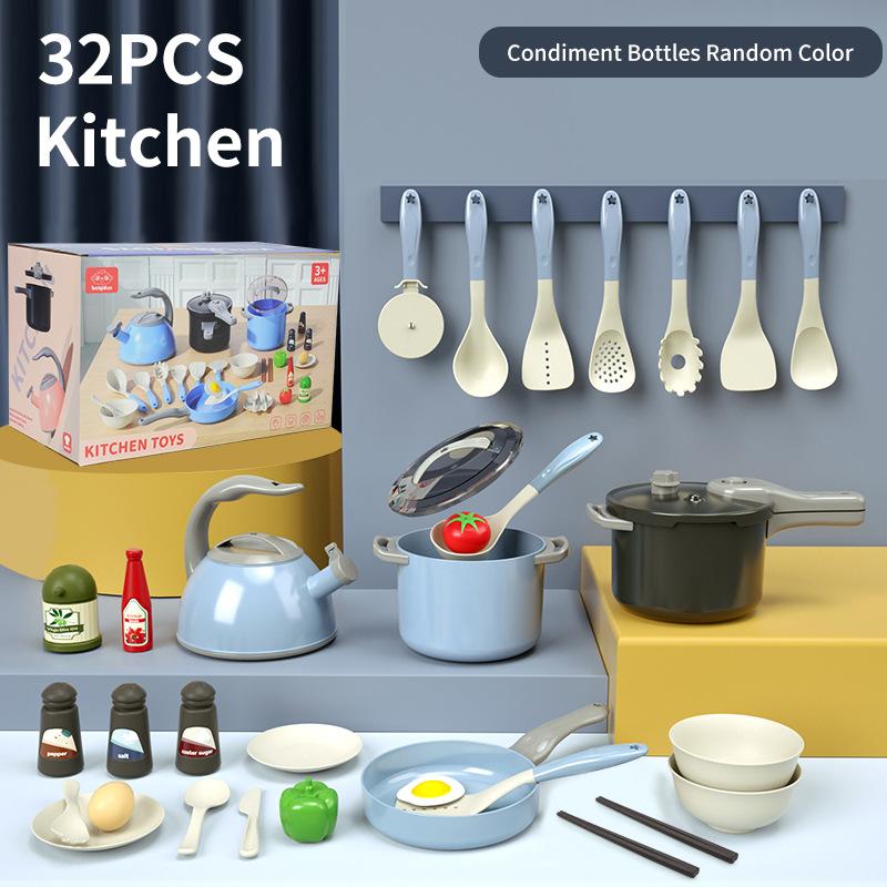 Simulation Kitchen Baby Cooking, Sound And Light Large Induction Cooker Rice Cooker, Children'S Play House Toy Set