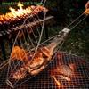 Heavy Duty Wooden Handle Fish Tongs for BBQ Grilling Outdoor Cooking Steak Food Turning Tool Picnic