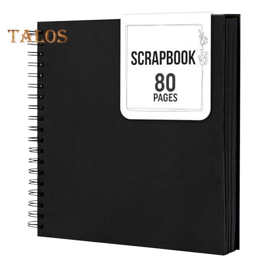 8/10-tommers utklippsbok fotoalbum 80 sider spiralbundet DIY hardt omslag spiral bryllup reise babyshower barn familie jubileum bildebok