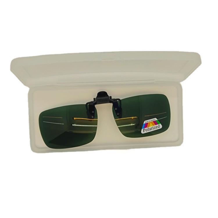 Plastic Frosted Clip-On Glasses Storage Box