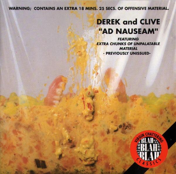 

CD DEREK & CLIVE - Ad Nauseam VCCCD011 Virgin 1994 UK Comedy & Spoken Word Used