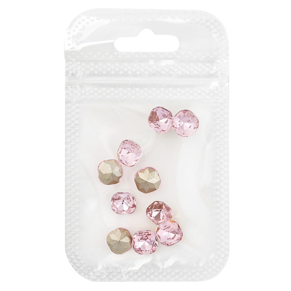 10pcs 3D Nail Charms Pointed Bottom Nail Rhinestones for DIY Nail Decoration Nails Art Projects Embellishments Crafts