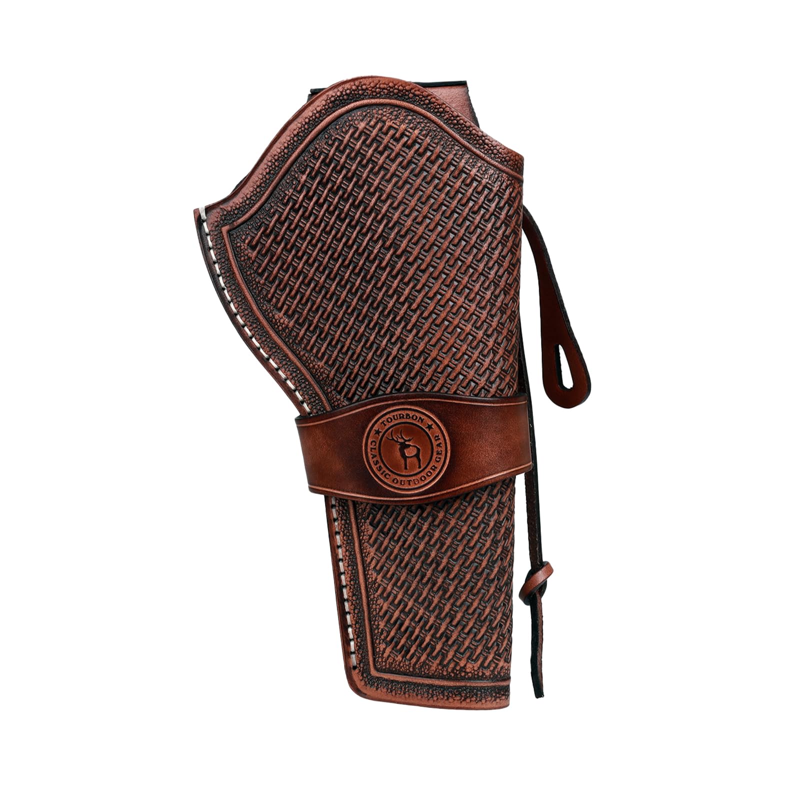 

TOURBON Genuine Leather Handgun Holster for Airsoft, Hip-Mounted