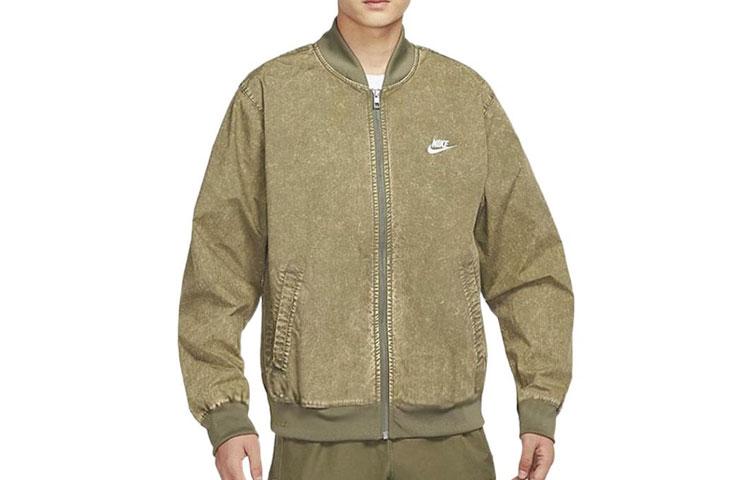 Nike Jackets Men s Army Green Stand Collar Moderate Other DQ4590-222 L