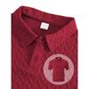 Men Jacquard Fabric Polo Shirt Summer Thin Breathable Moisture Wicking Short Sleeve T Shirt