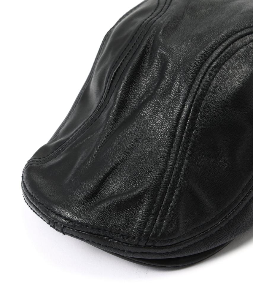Schott Leather Hunting F Cap, Men's 010, Black, 782-5974007