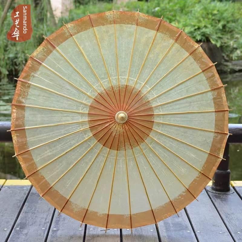 Ölpapier-Regenschirm für Damen und Herren, Antiker Stil, Regendicht und Sonnenschutz, Praktisch, Hergestellt mit Tungöl, Traditioneller Handgefertigter Regenschirm, Klassisch 84 CM violett
