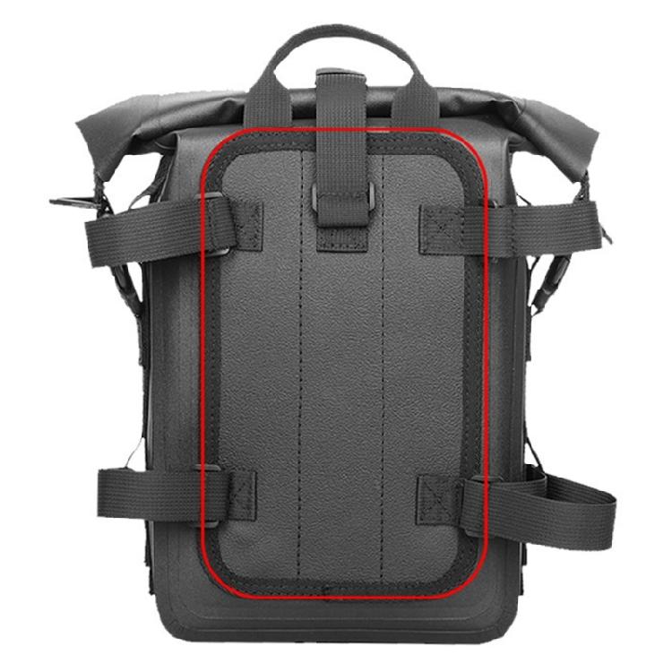 Waterproofed Motorcycle Rail Mounted Storage Bag With Enhances Hold Exteriors And Compacts Size For Routine Journey