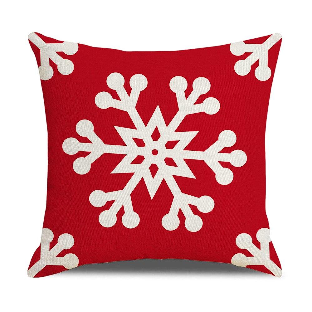 Buy Christmas Pillow Covers 45x45cm Santa Reindeer Snowflake Printed