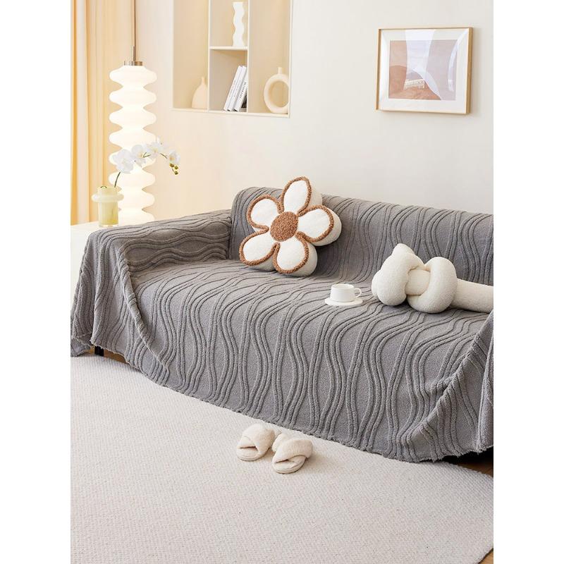Matcha High-Grade Plush Sofa Cover Cloth Sofa Towel Autumn and Winter Full Covered Sofa Blanket