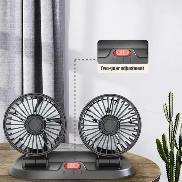 Ventilator auto de răcire Ventilator auto Ventilator auto USB cu două viteze 2 viteze reglabil pentru răcitor auto Ventilator de aer Accesorii auto Ventilator pentru mașină