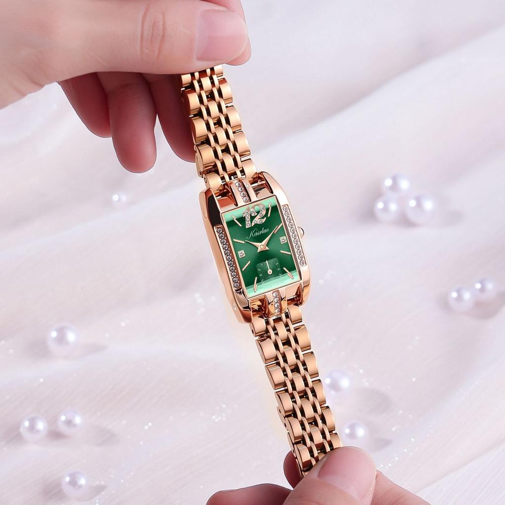 Fashion Light Luxury Diamond-Encrusted Women'S Watch High-Grade Stainless Steel Strap Fashion Waterproof Watch Women