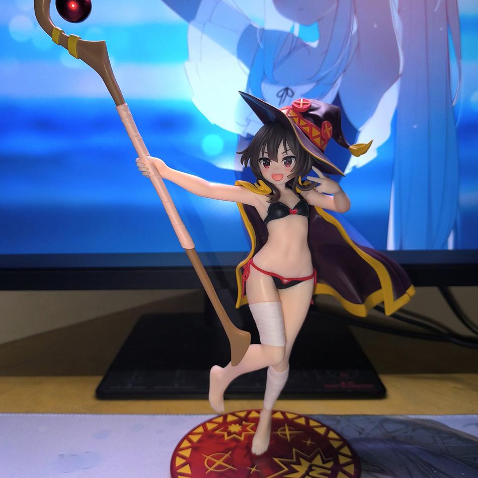 Original KonoSuba: God's Blessing on This Wonderful World! Megumin the Great Mage Swimsuit Beautiful Girl Figure Model Ornament