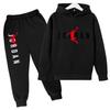 Felpa con Cappuccio per Bambini Lettere da Basket Pullover 3-12 Anni Giacca Felpa+Pantaloni Ragazzo Ragazza Neonato Abbigliamento Jogging Tempo Libero Moda Marca Set