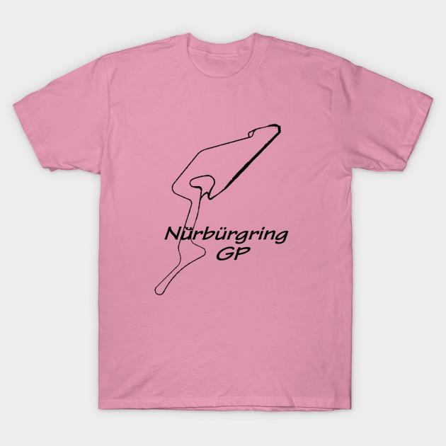 T-Shirt Damen Nürburgring GP Harajuku Print Kawaii T-Shirt Sommer Kurzarm Damen T-Shirt Top Tee