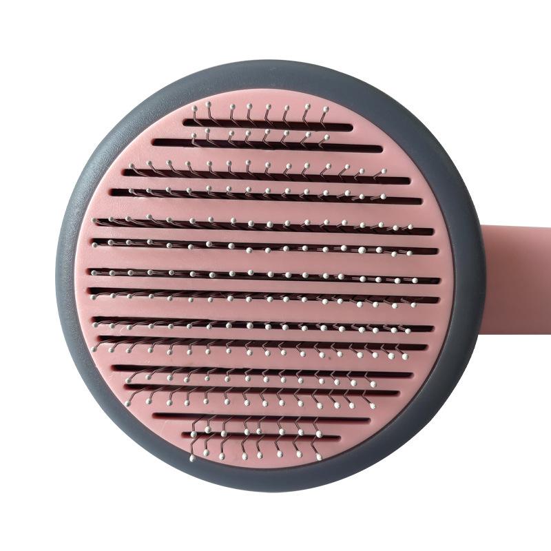 Pet Comb 1PC Grooming Cat & Dog Brush Cleaning De-fluffing Massage De-shedding Comb Dense Teeth Self-cleaning Needle