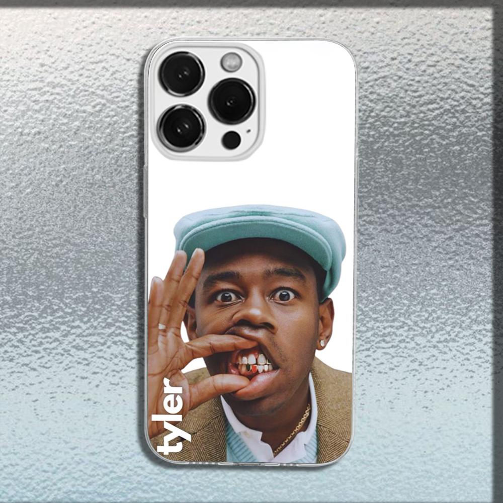 

Чехол для телефона T-Tylers The Creator для iPhone 16,15,14,13,12,11 Plus,Pro,Max,XR,XS,X,Plus,SE,Mini Прозрачный Мягкий Чехол iPhone12