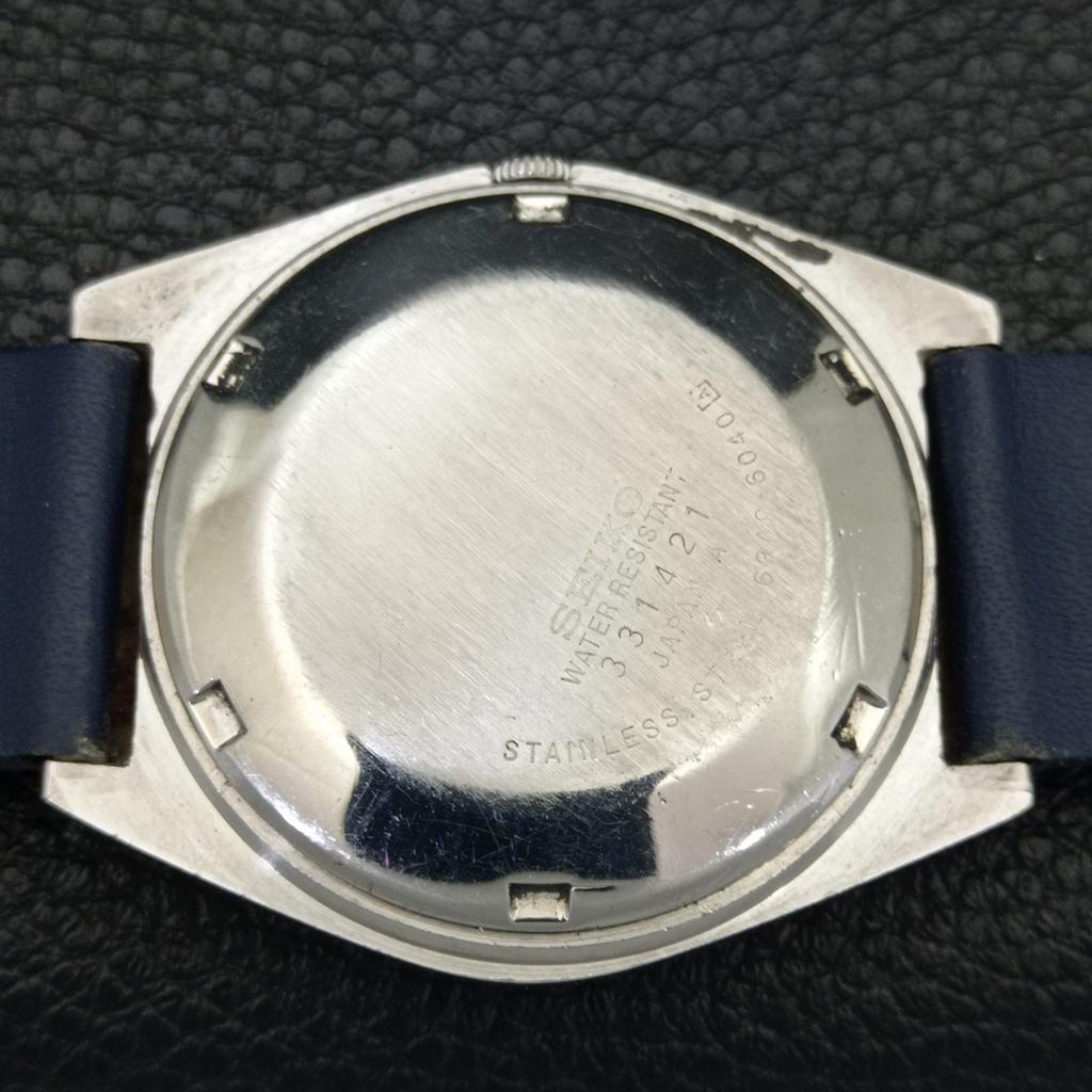 VINTAGE SEIKO 5 AUTOMATIC 6309A JAPAN MENS BLUE COLOR DIAL WATCH a701482-5 R206b-a701482