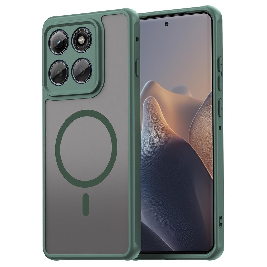 For Motorola Edge 60 Pro 5G-deksel Kompatibelt med MagSafe Anti-fall PC+TPU Telefondeksel