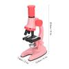 Microscope Toy Educational Biological Laboratory Tool Microscope Toy for Children Kids Pink