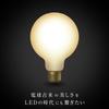 [3-Year Warranty Filament LED Bulb [Siphon] White Type Ball 95 G95 LDF72D] 55W Equivalent, 600lm Luminous Flux, Warm White (2700K), E26 Base,