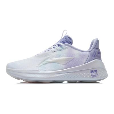 Unbounded 2 Shock Absorption Non-Slip Wear-Resistant Breathable Lightweight Low-Top Casual Shoes Women Sneakers White Purple AFPR022-5