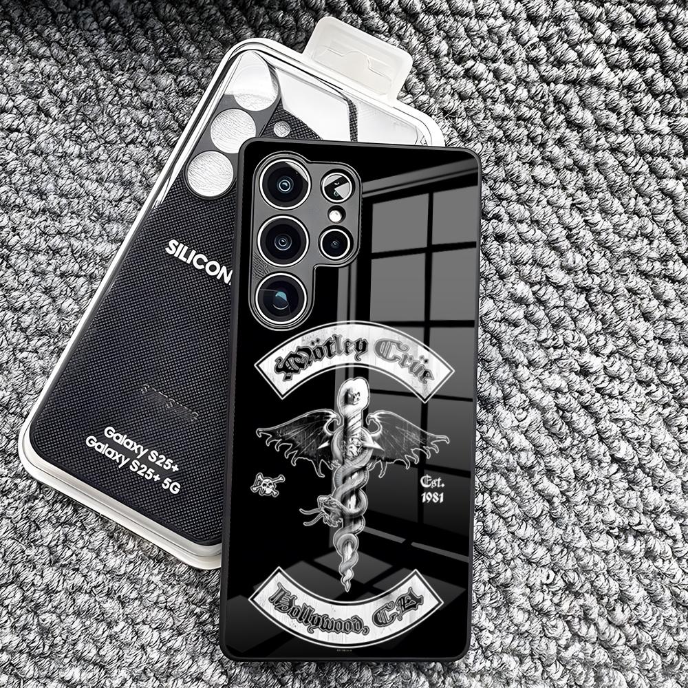 

M-MotleyS Rock C-CrueS Phone Case For Samsung S26 Ultra S25 Edge Ultra S23 S22 S21 S20 Ultra Plus S24 Fe A25 Glass Cover Samsung S21