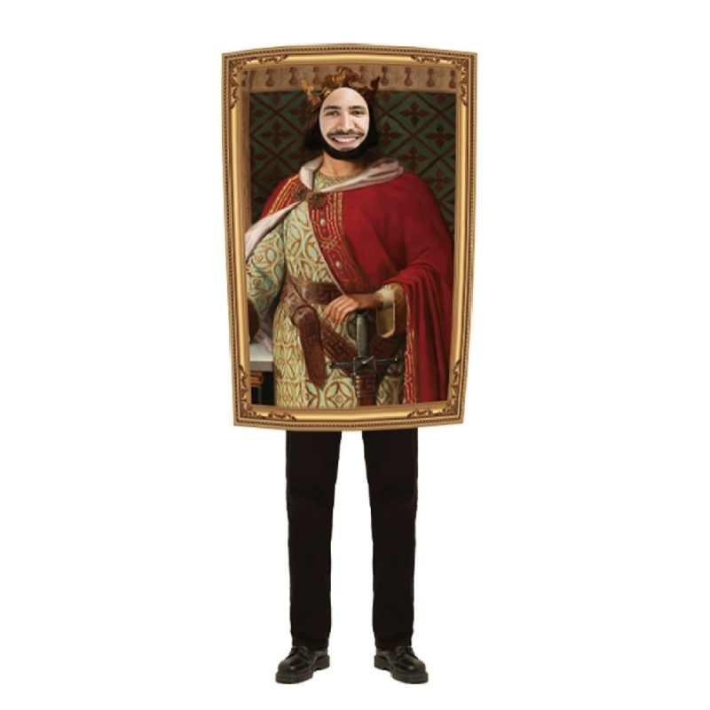 Mona Lisa Cosplay-kostyme med polyesterstoff for Halloween og temafester