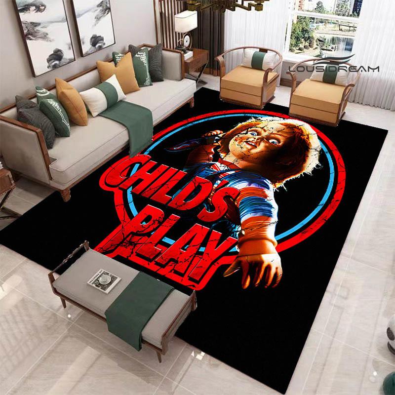 3D Cult of Chucky Printed Carpet Non-slip Carpet Outdoor Carpets Area Rug Home Decor Yoga Mat Rug for Bedroom Birthday Gift
