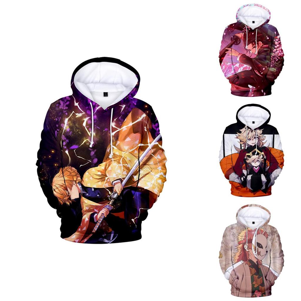 Vibrant Demon Slayer Kimetsu No Yaiba 3d Printed Hoodie Sweatshirt For Casual Wear