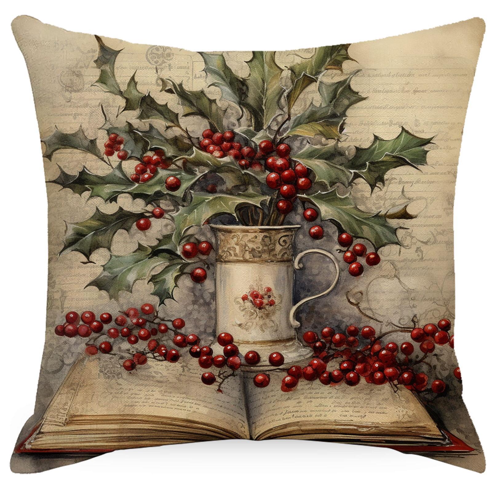 

Рождественская наволочка Подушка для сиденья в офисе Домашняя прикроватная наволочка