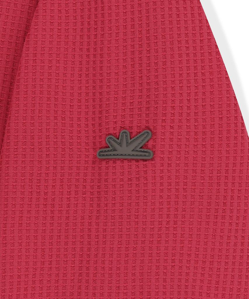 SUNLOVETOUR Aero Waffle Hoodie Red