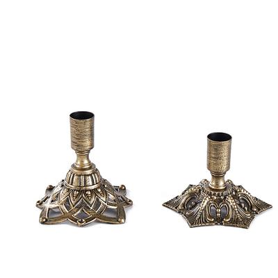 Bougeoirs en Fer Style Européen Bougeoirs de Mariage Élégants Bougeoirs pour Tables de Réception Décor d'Accessoire de Luxe