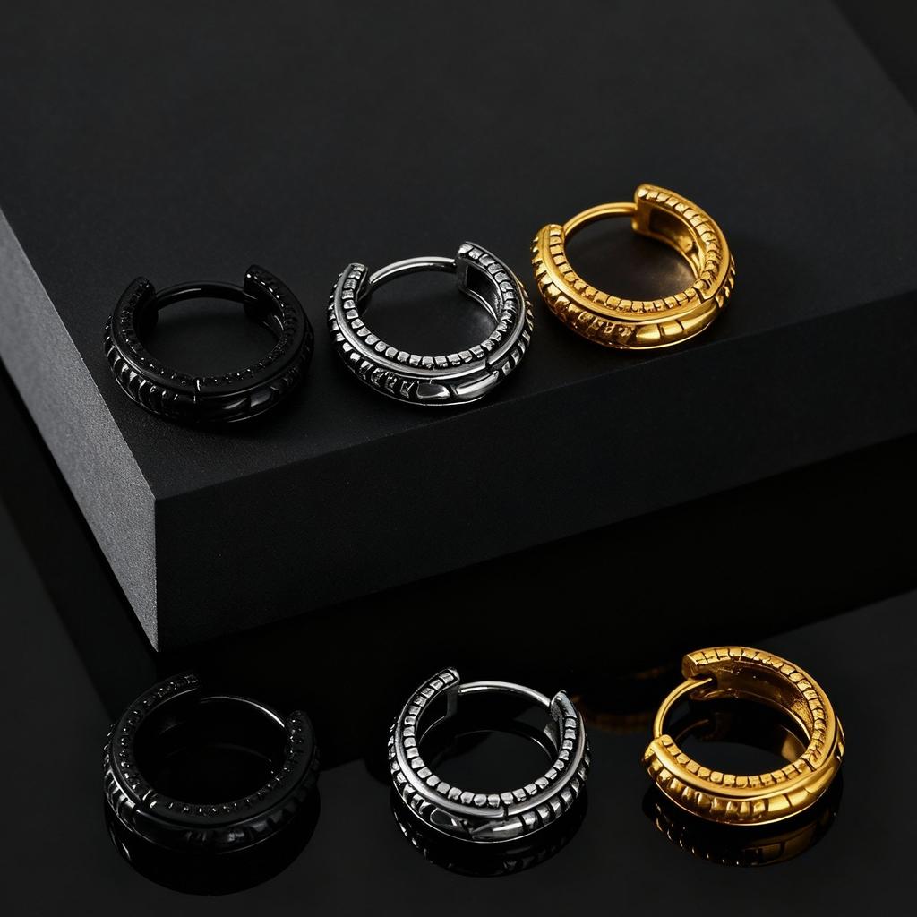 Stylish Stainless Steel Huggies Earring for Men Male, Simple Punk Small Hoop Earrings, Cool Fashion Ear Jewelry Gifts