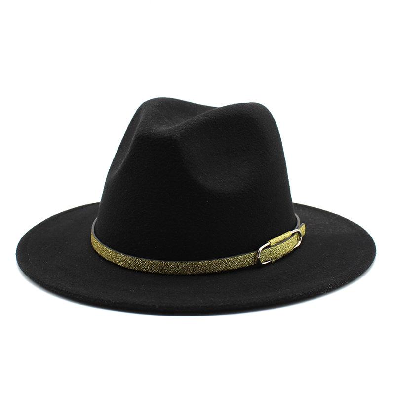 Jazz Hat Season British Retro Top Hat Women'S Trendy Women'S Woolen Hat