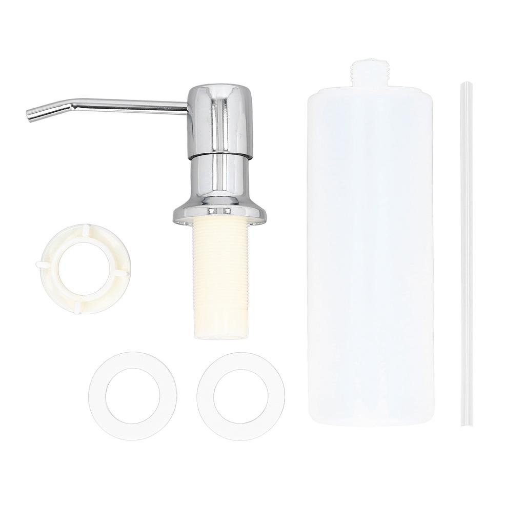 300ml Sink Soap Dispenser Lotion Pump Dispenser 304 Stainless Steel Lotion Dispenser for Kitchen