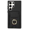 For Samsung Galaxy S23 Ultra Case Leather+TPU Kickstand Card Holder Phone Cover