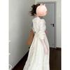 Doll collar temperament long-sleeved dress children's summer new temperament base waist spring wear long dress