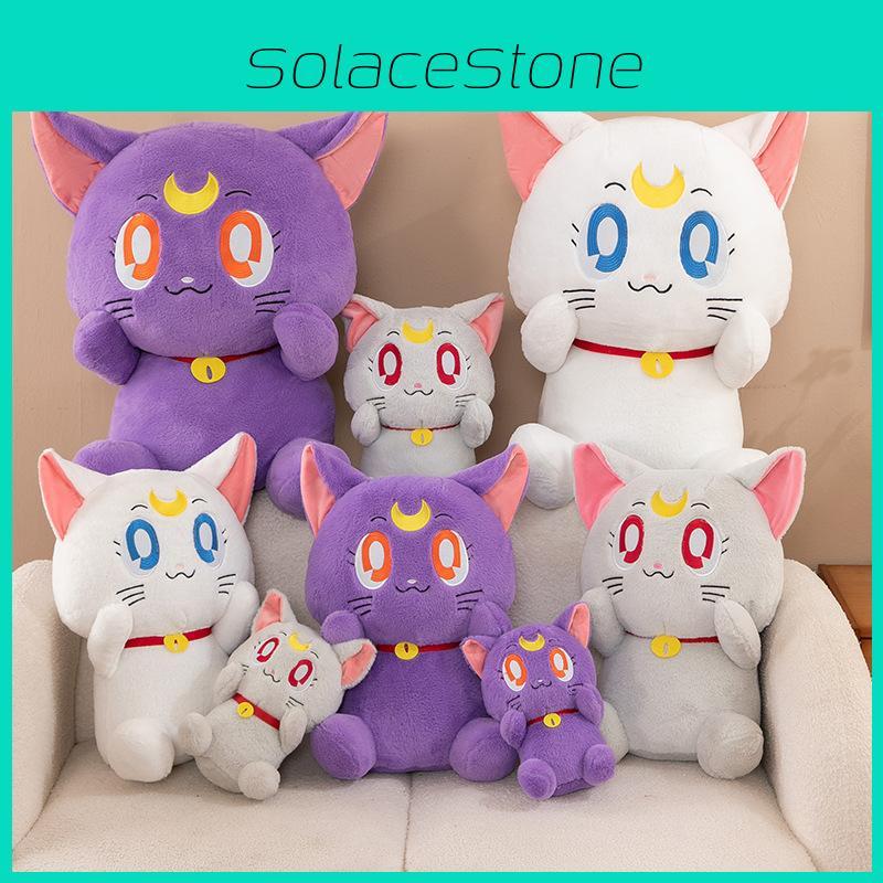 Cute Plush Cat Toy Adorable Cartoon Girl Companion Birthday Gift