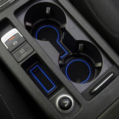 Für Volkswagen VW Golf 7 7.5 MK7 MK7.5 2013- LHD Türrillenmatten Tor-Schlitz-Getränkehalter-Pad Silikonmatte Innenzubehör