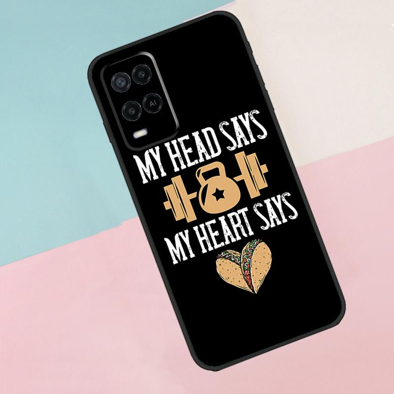Bodybuilding Gym Fitness For Oppo A17 A77 A60 A74 A94 A54 A18 A38 A58 A78 A98 A40 A80 A16 A76 A96 A15 A57S Phone Case