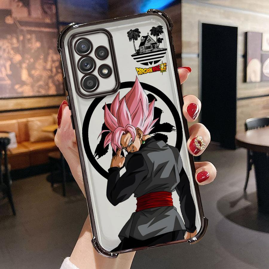 Cute cartoon anime Vegeta Blue Goku Phone Case for Samsung Galaxy A21s A52 A17 A26 A35 A36 A13 A24 A16 A15 A25 A33 Clear Cover