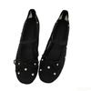 Bow fashionable soft-soled shoes temperament mesh round head shallow mouth single shoes  lightweight Breathable flat shoes