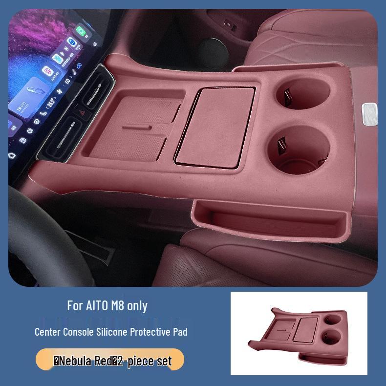 Silicone Anti-Slip Center Console Pad & Wireless Charger for AITO M8