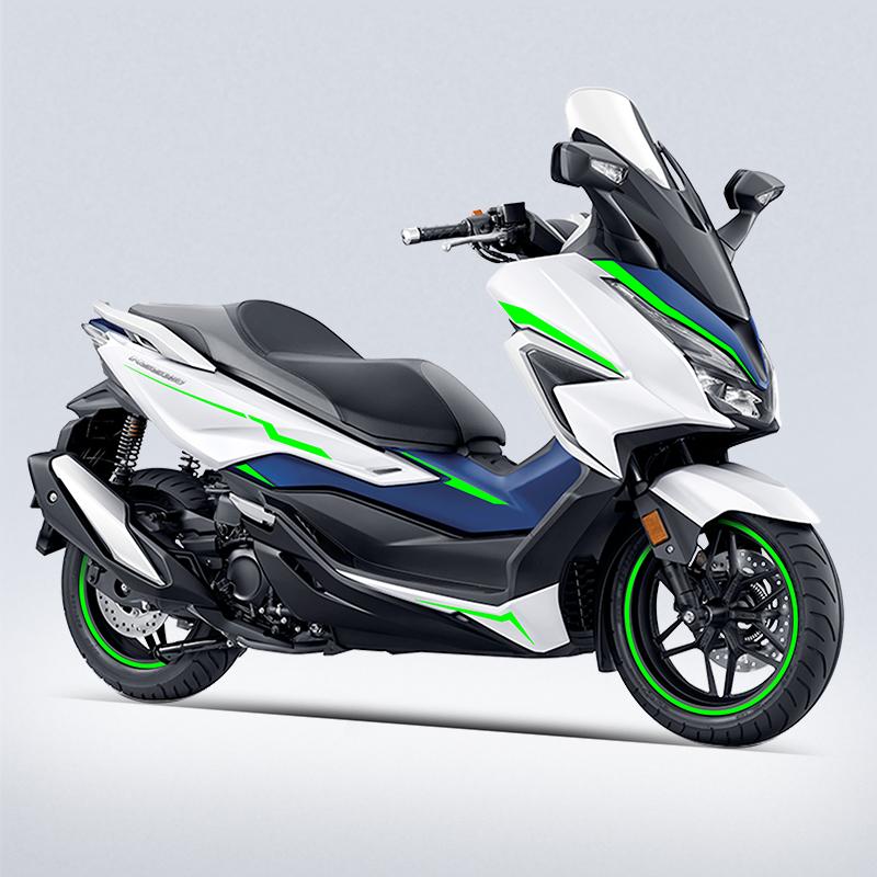 Used for HONDA FORZA 350 Motorcycle Accessories The Line Pattern Printing Protection Stickers Faring Kits Paint Parts Area