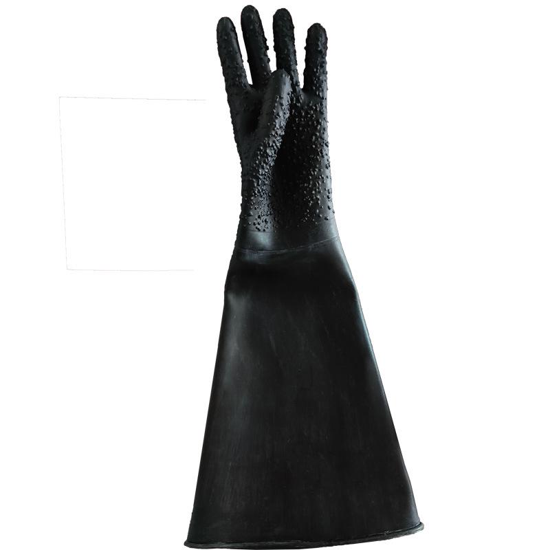 Industrial Sandblasting Gloves: Lengthened, Thickened, Wear-Resistant Latex with Smooth Surface for Labor Protection