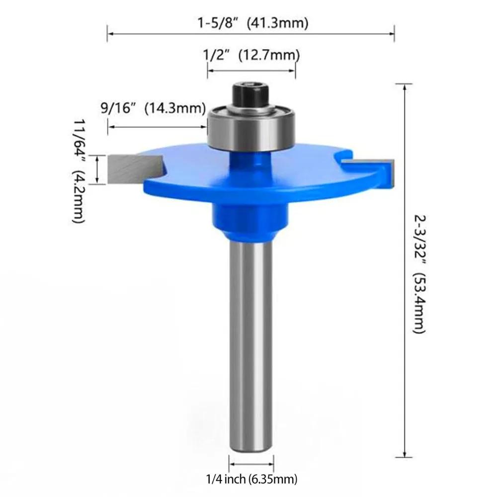 Biscuit Jointer Router Bit 1/4 Inch Shank, Biscuit Joint Slot Cutter Router Bit, Wood Biscuit Cutter, Woodworking Cutter Tool
