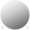 Miroir mural - VIDAXL - Rond - 60 cm - Verre - 2 pièces