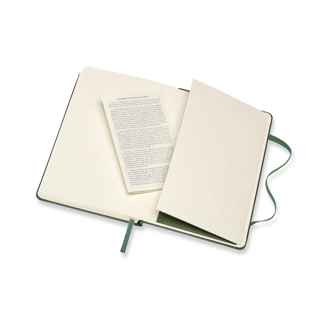 Moleskine Classic Horizontal Pocket Myrtle MM710K15 Notebook, Hardcover, Ruled, Size, Green,